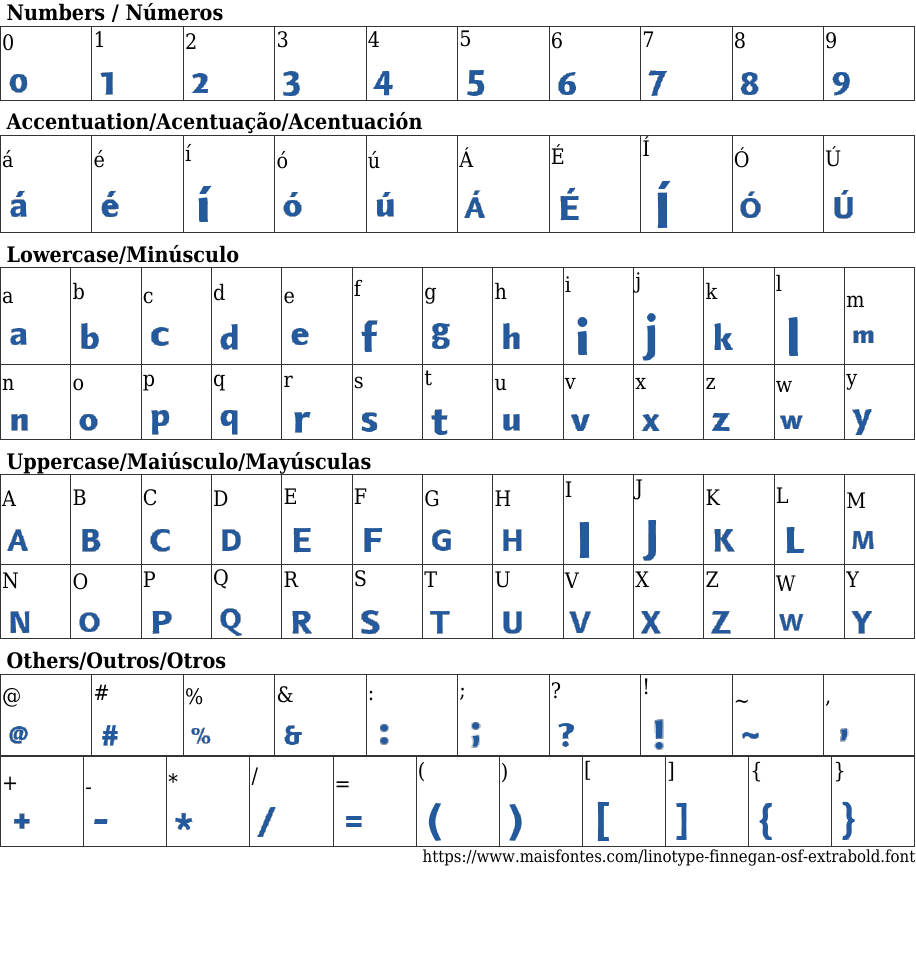 Linotype Finnegan OsF Extra Bold Baixar Fonte Grátis MaisFontes