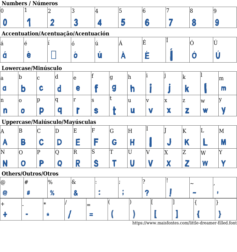 Little Dreamer Filled: Free Font Download | MaisFontes