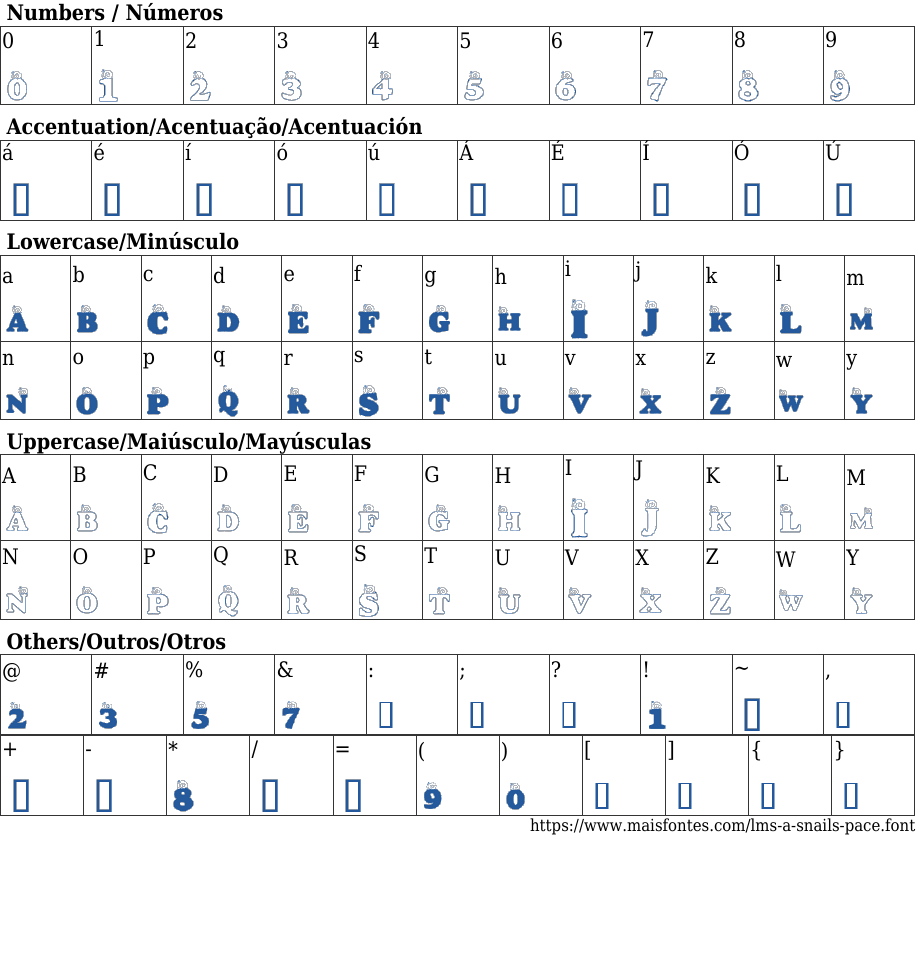 LMS A Snails Pace Baixar Fonte Grátis MaisFontes