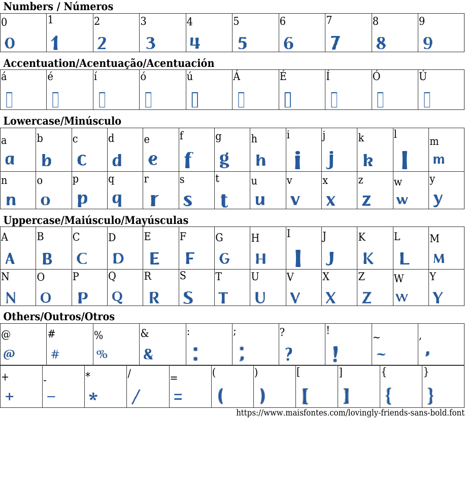 Lovingly Friends Sans Bold Free Font Download MaisFontes