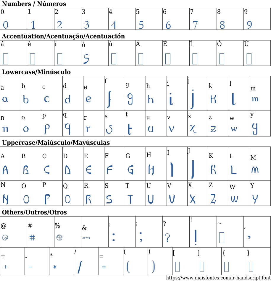 LR HandScript Font: Free Download | MaisFontes