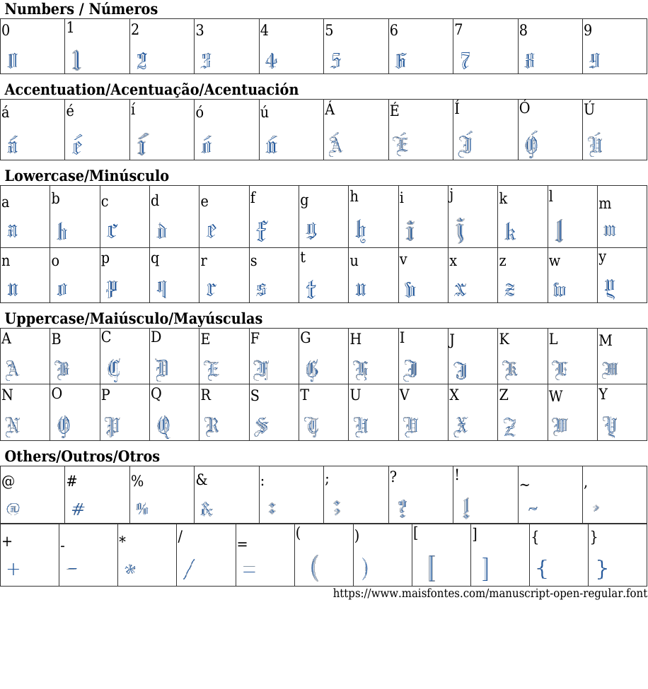 Manuscript Open Regular: Free Font Download | MaisFontes