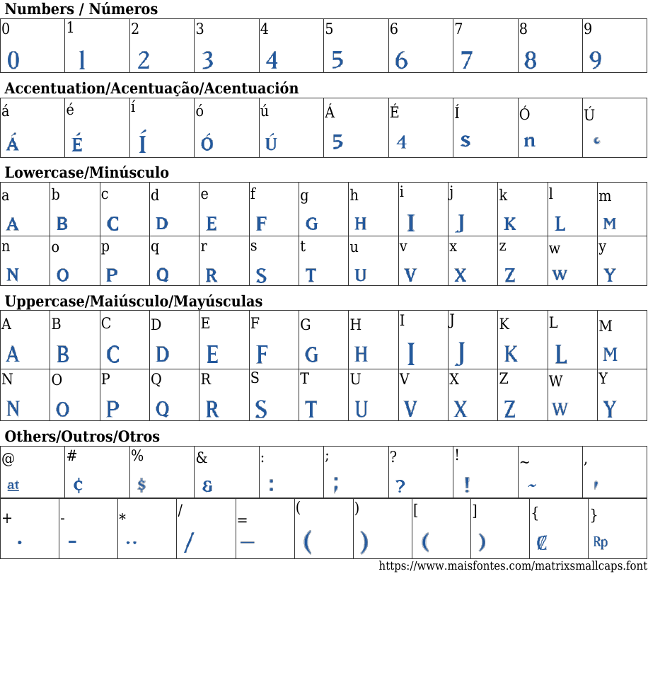 Matrix Small Caps Free Font Download MaisFontes