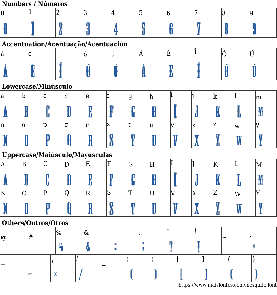Mesquite Free Font Download MaisFontes