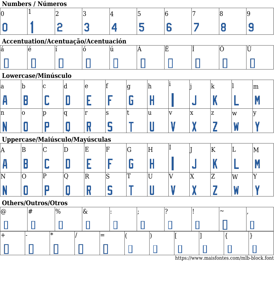 MLB Block Font: Free Download | MaisFontes