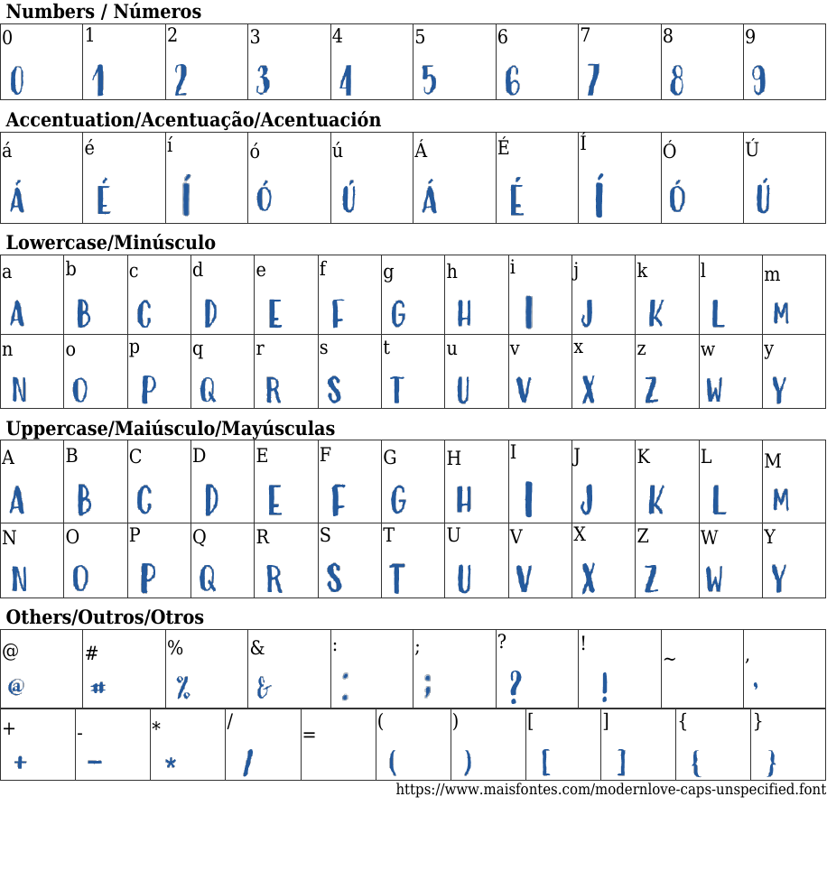 Modern Love Caps Unspecified Free Font Download MaisFontes