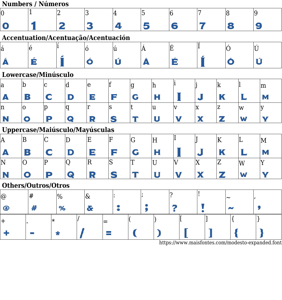 Modesto Expanded Free Font Download MaisFontes