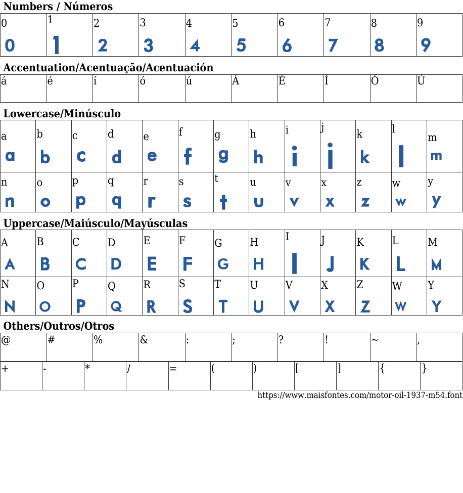 Motor Oil 1937 M54 Baixar Fonte Grátis MaisFontes