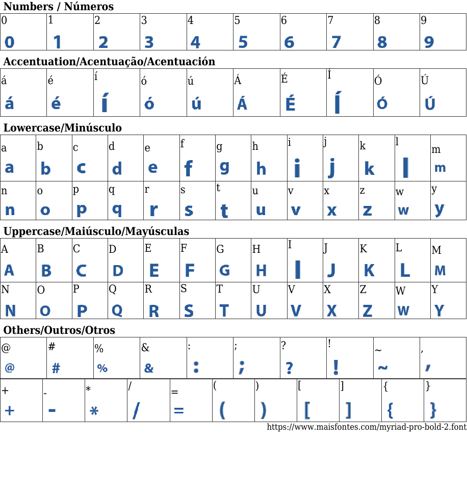 Myriad Pro Bold: Free Font Download MaisFontes