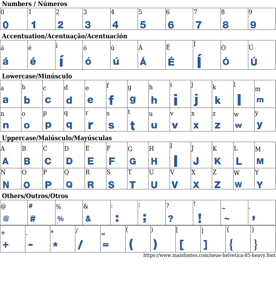 Neue Helvetica 85 Heavy Free Font Download MaisFontes