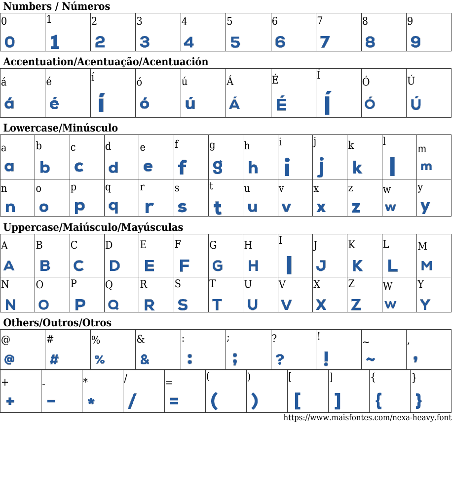 Nexa Heavy Free Font Download MaisFontes