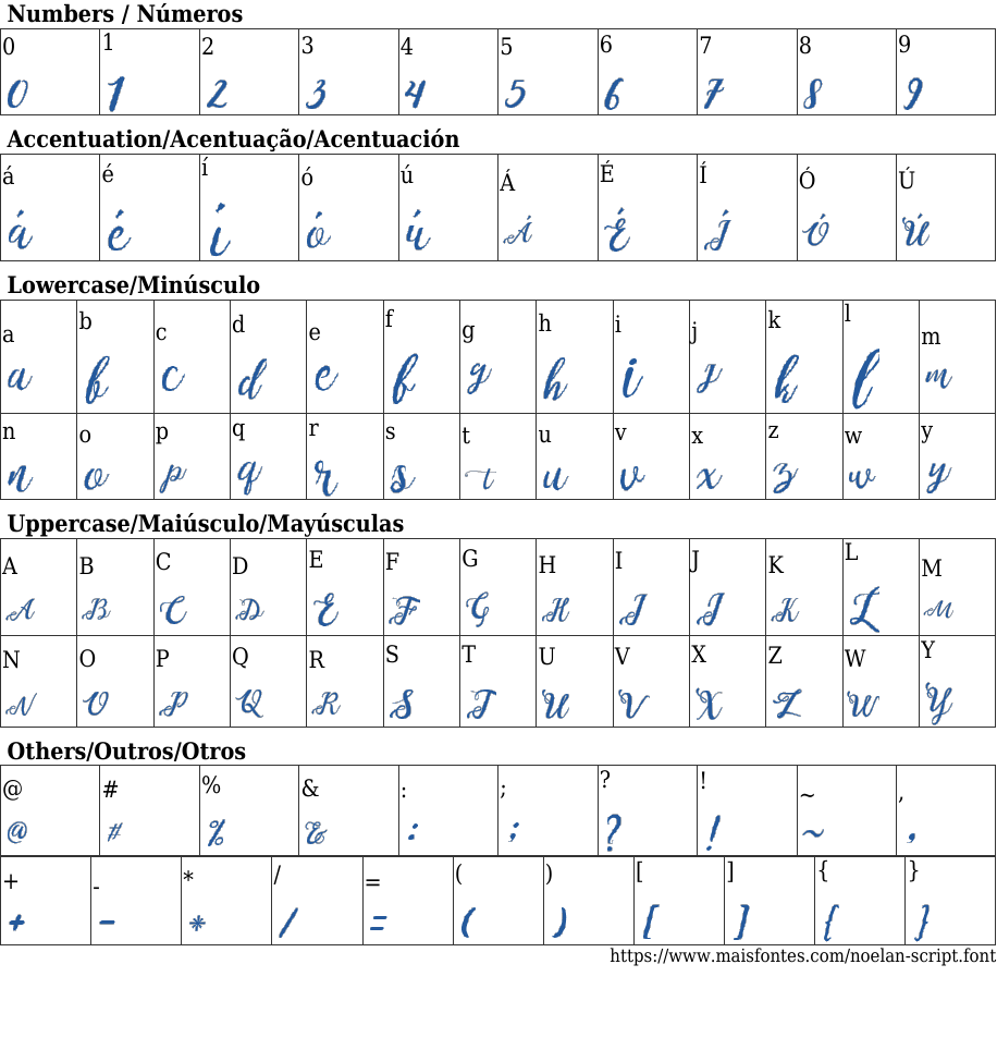 Noelan Script Free Font Download MaisFontes