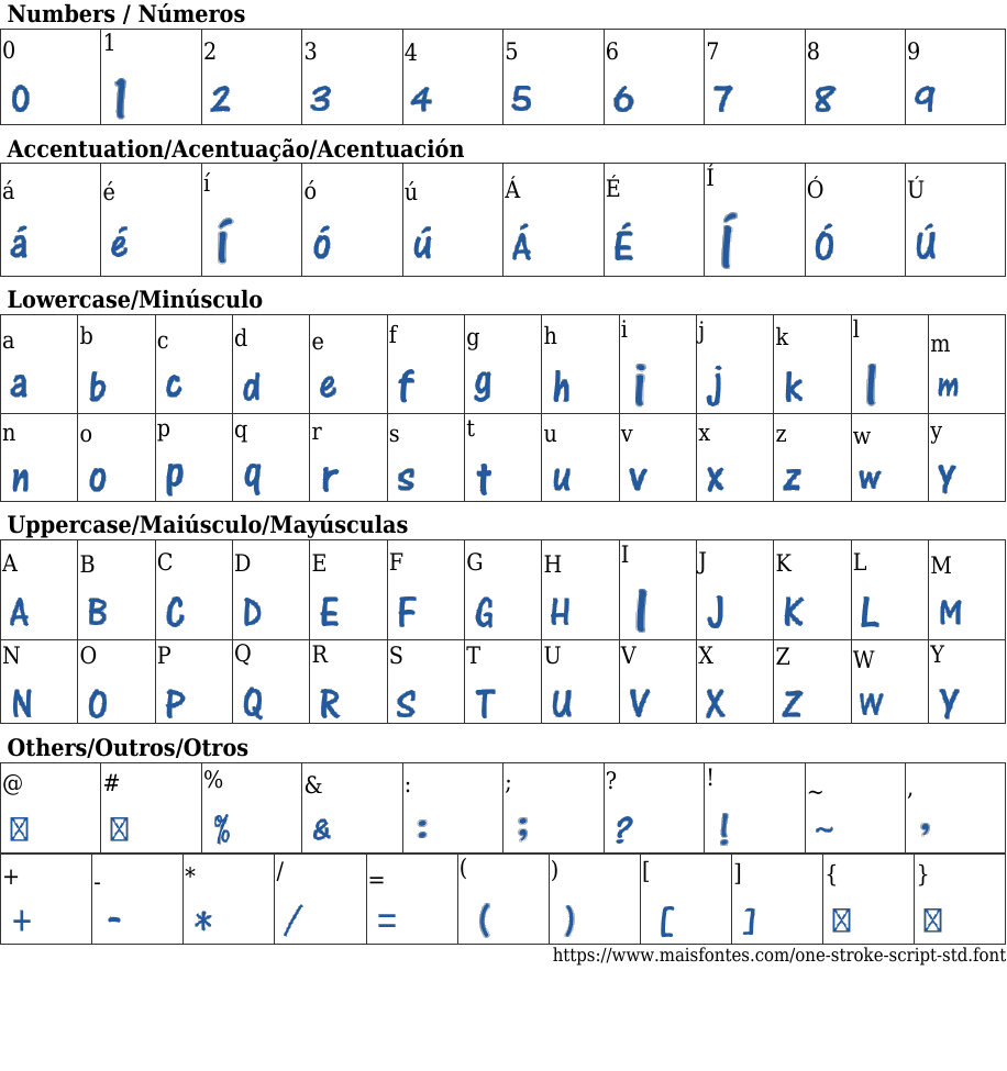 One Stroke Script Std Free Font Download MaisFontes
