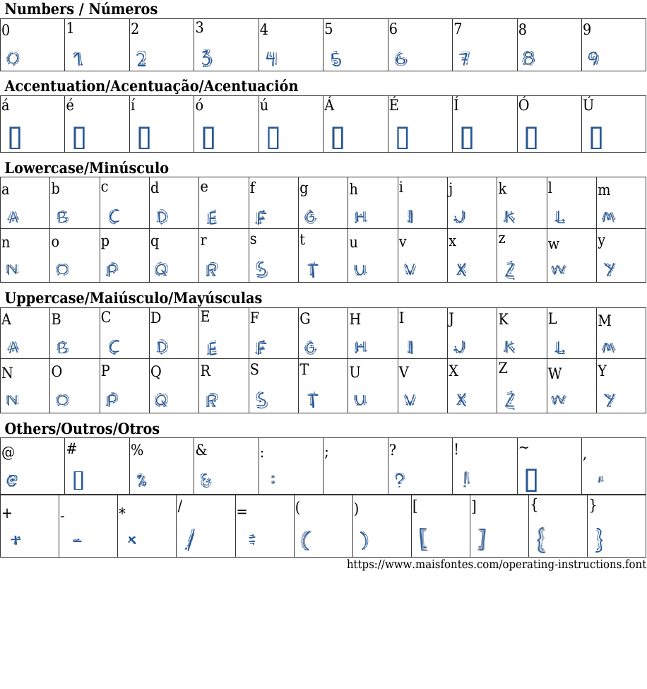 Operating instructions Free Font Download MaisFontes