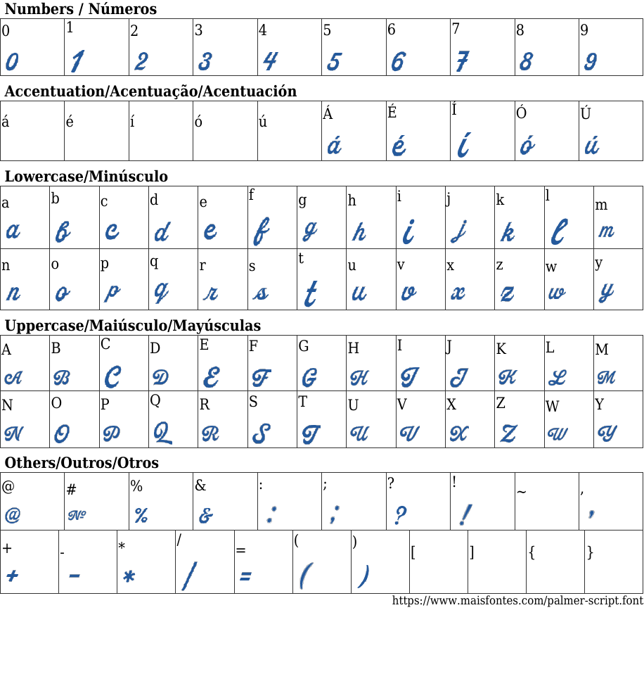Palmer script free font download maisfontes