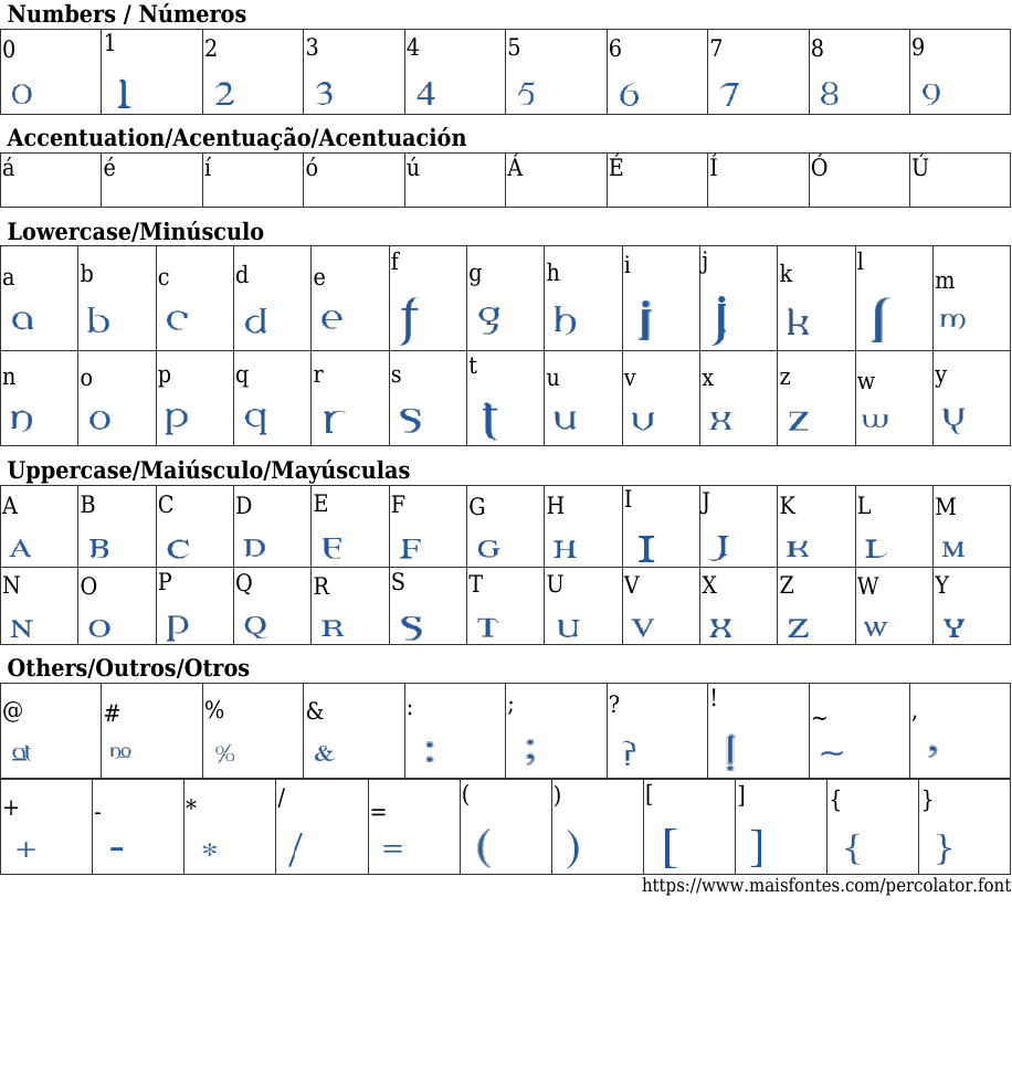 Percolator Free Font Download MaisFontes