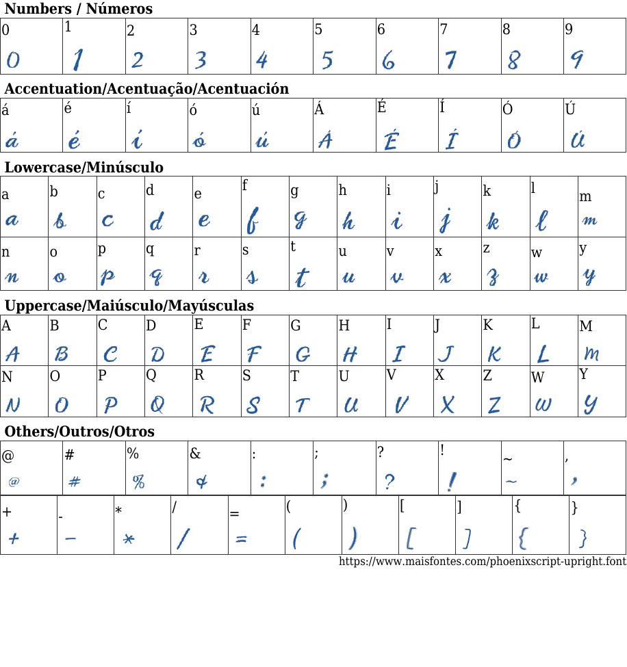 Phoenix Script Upright: Free Font Download | MaisFontes
