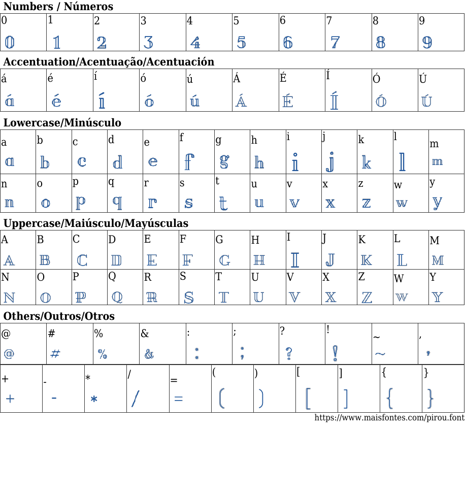 Pirou Font: Free Download | MaisFontes