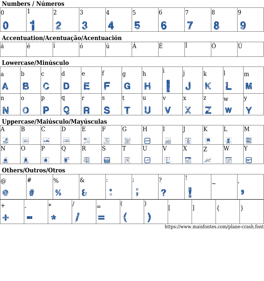 Plane Crash Free Font Download MaisFontes