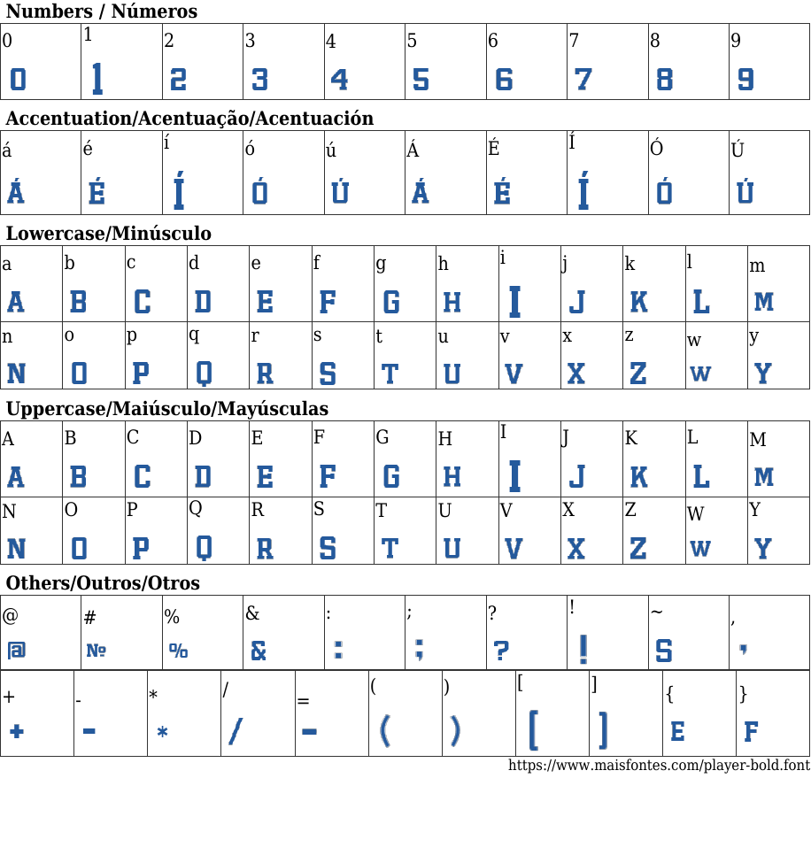 Player Bold Free Font Download MaisFontes