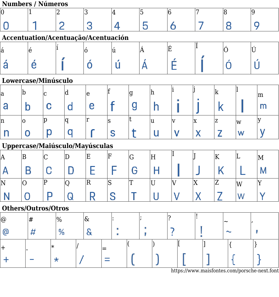 Porsche Next Font: Free Download | MaisFontes