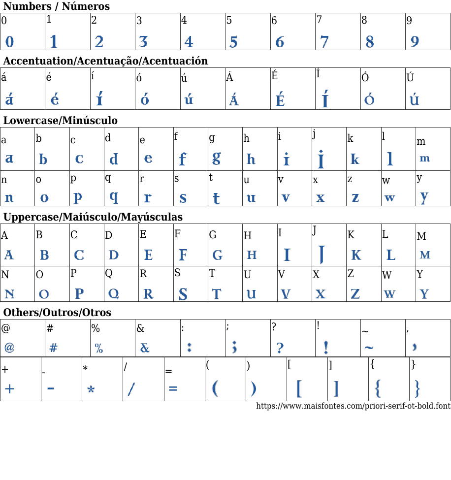 Priori Serif OT Bold Free Font Download MaisFontes