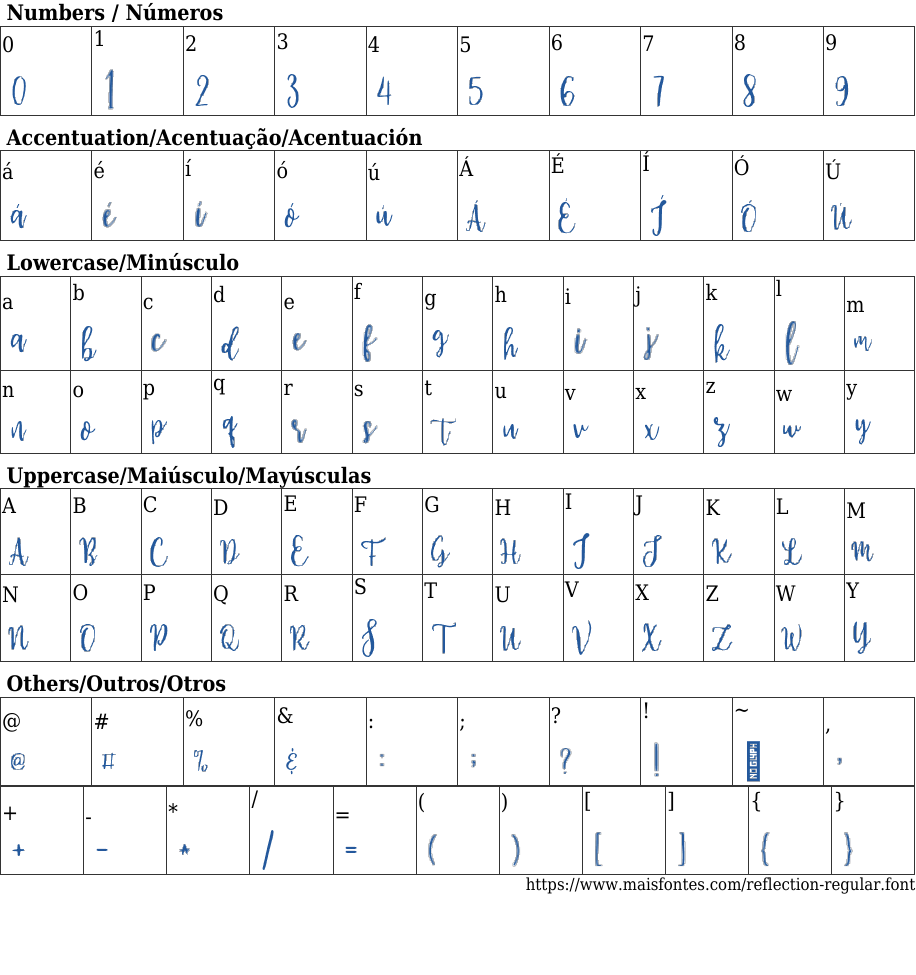 Reflection Regular: Free Font Download | MaisFontes