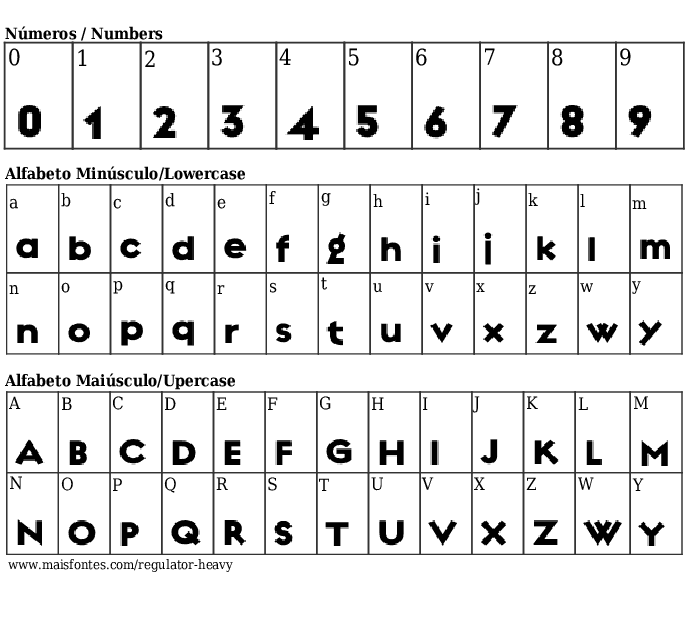 Regulator Heavy Free Font Download MaisFontes