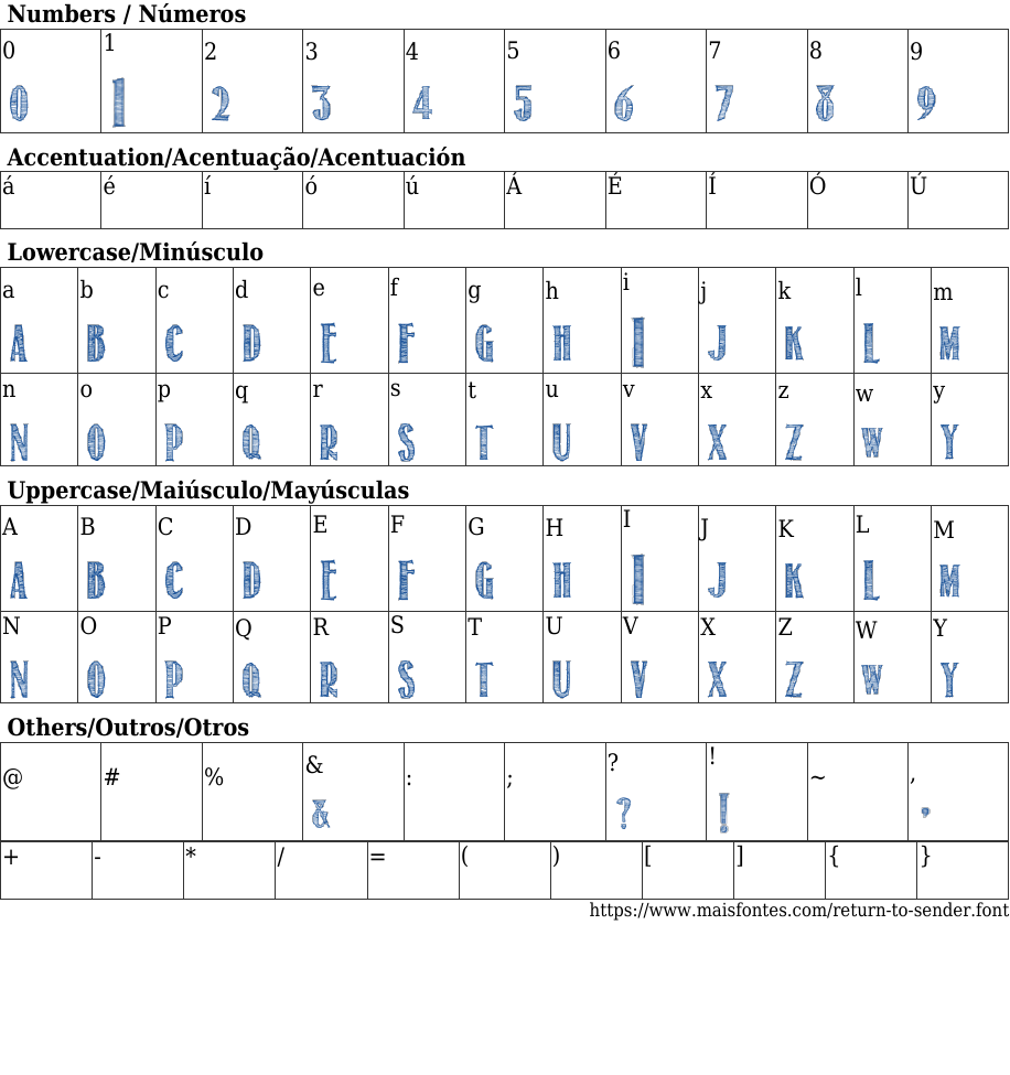 Return To Sender Free Font Download MaisFontes