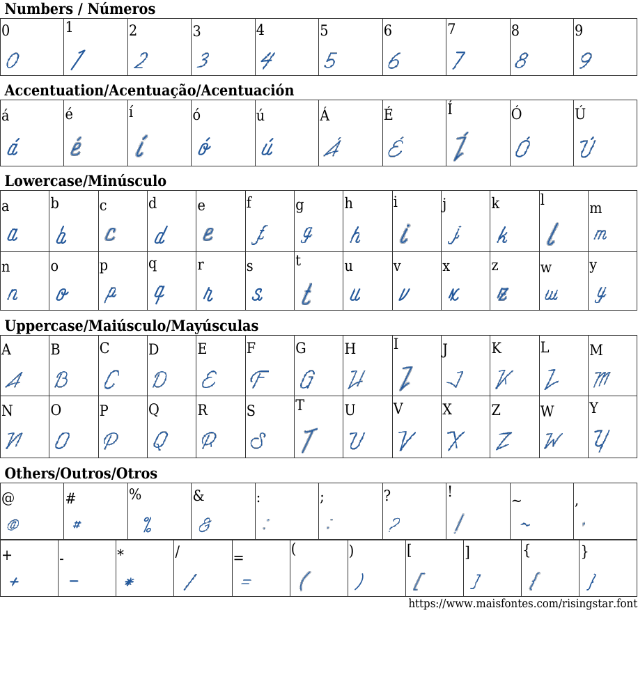 Rising Star Free Font Download MaisFontes