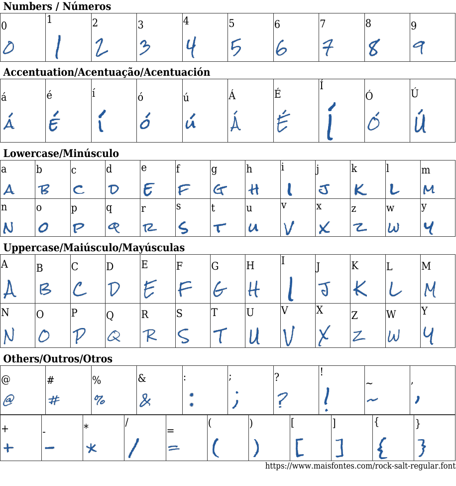 Rock Salt Regular Free Font Download MaisFontes