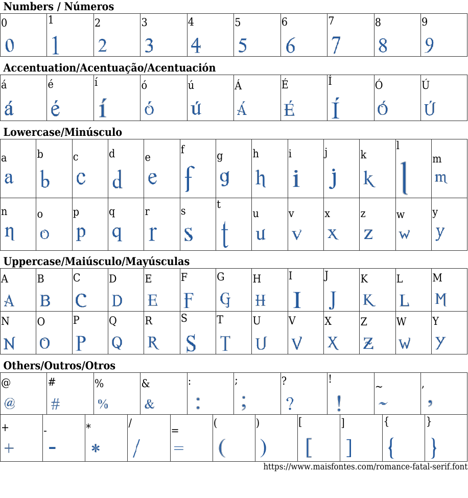 Romance Fatal Serif Free Font Download MaisFontes