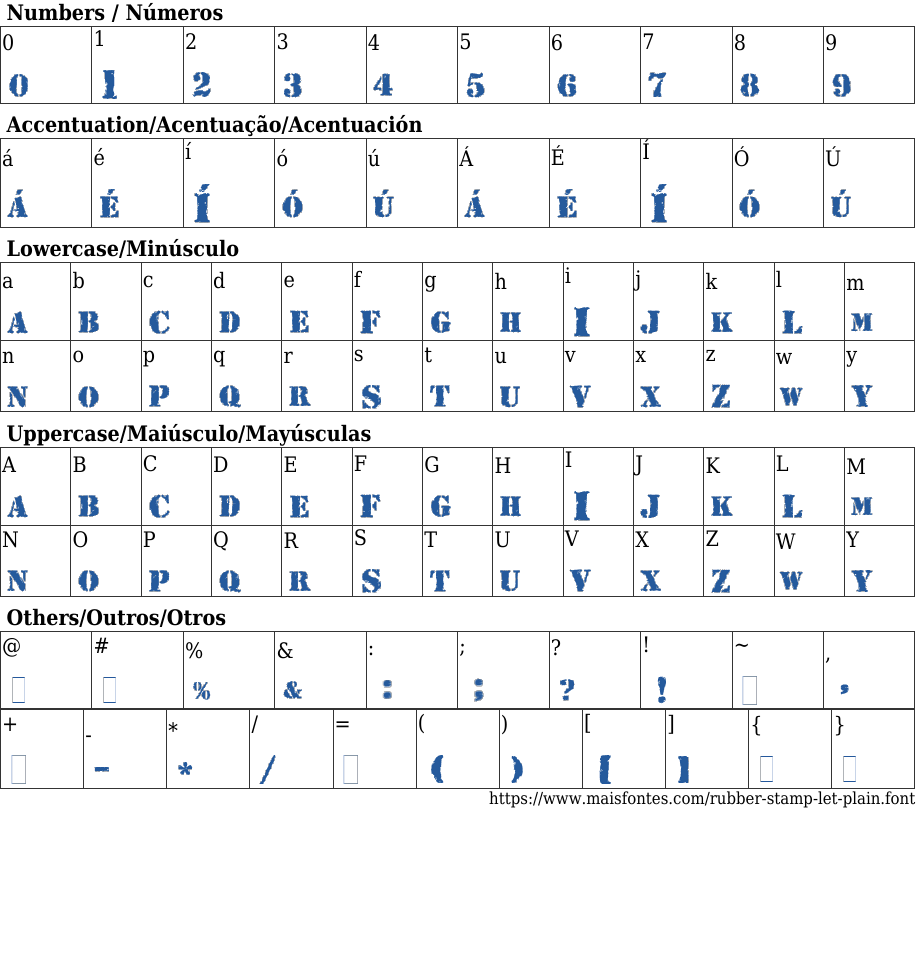 Rubber Stamp LET Plain Free Font Download MaisFontes