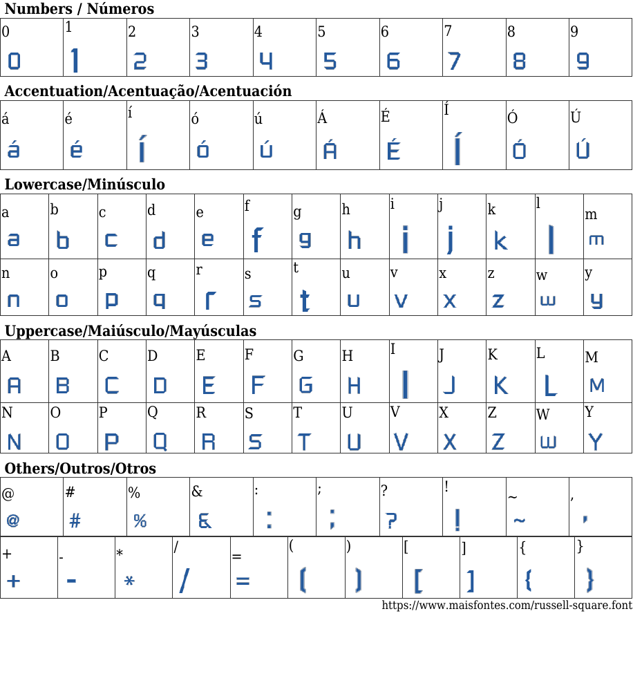 Russell Square Free Font Download MaisFontes