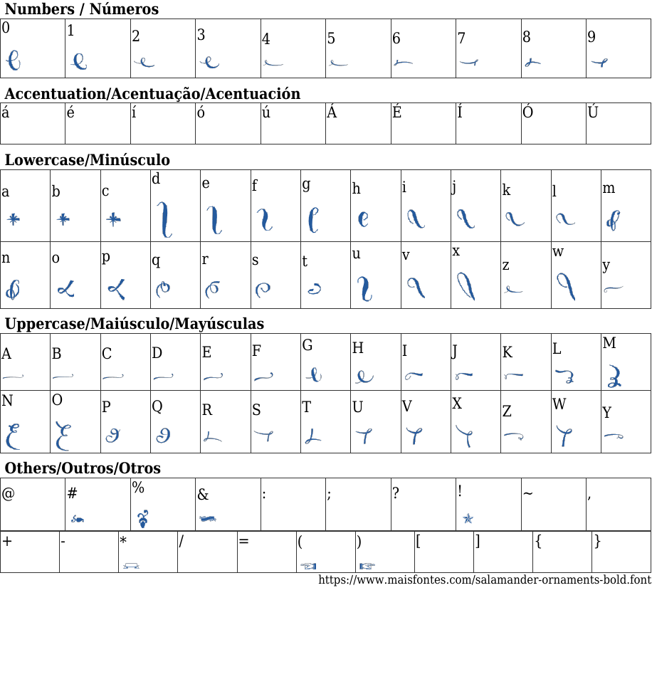 Salamander Ornaments Bold Free Font Download MaisFontes