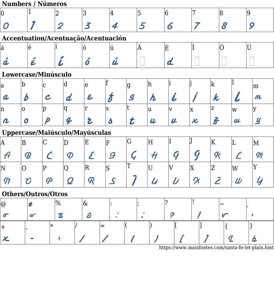 Santa Fe Let Plain: Free Font Download | MaisFontes