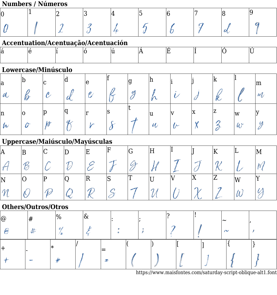 Saturday Script Oblique Alt1: Free Font Download | MaisFontes