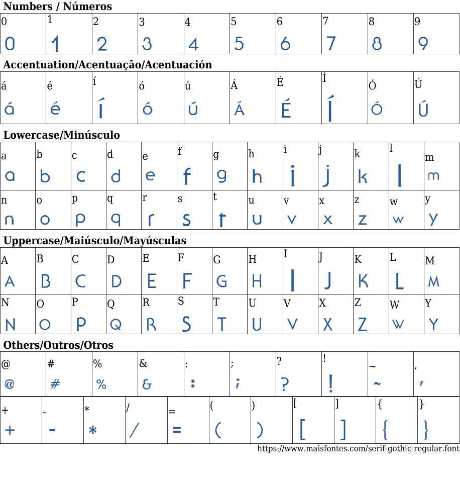 Serif Gothic Regular Free Font Download MaisFontes