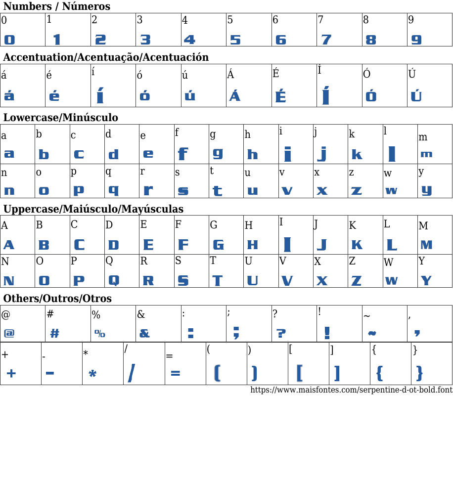 Serpentine D OT Bold Free Font Download MaisFontes