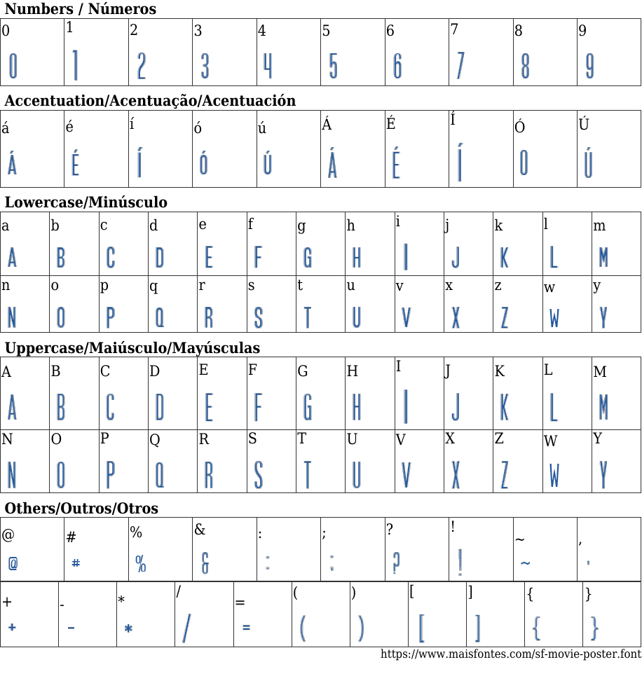 SF Movie Poster Free Font Download MaisFontes