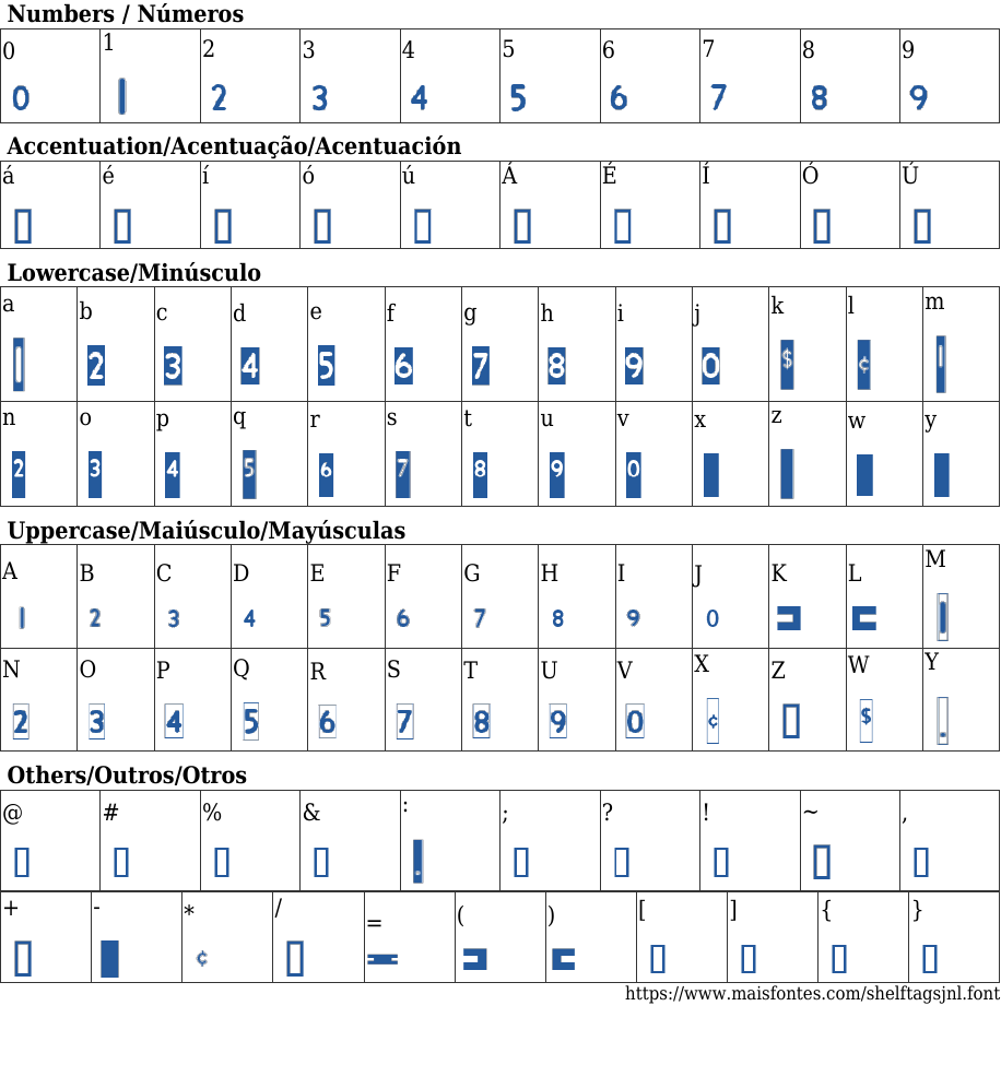 Shelf Tags Free Font Download MaisFontes