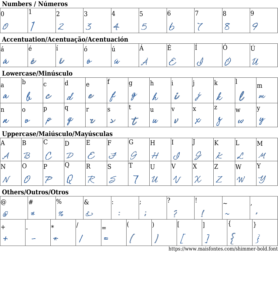 Shimmer Bold Free Font Download MaisFontes