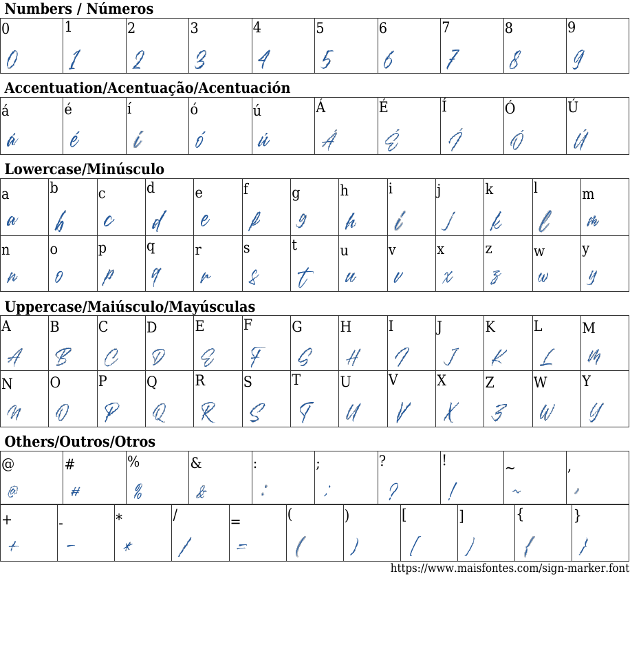 Sign Marker Baixar Fonte Grátis MaisFontes