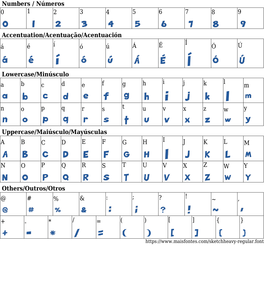 Sketch Heavy Regular Free Font Download MaisFontes