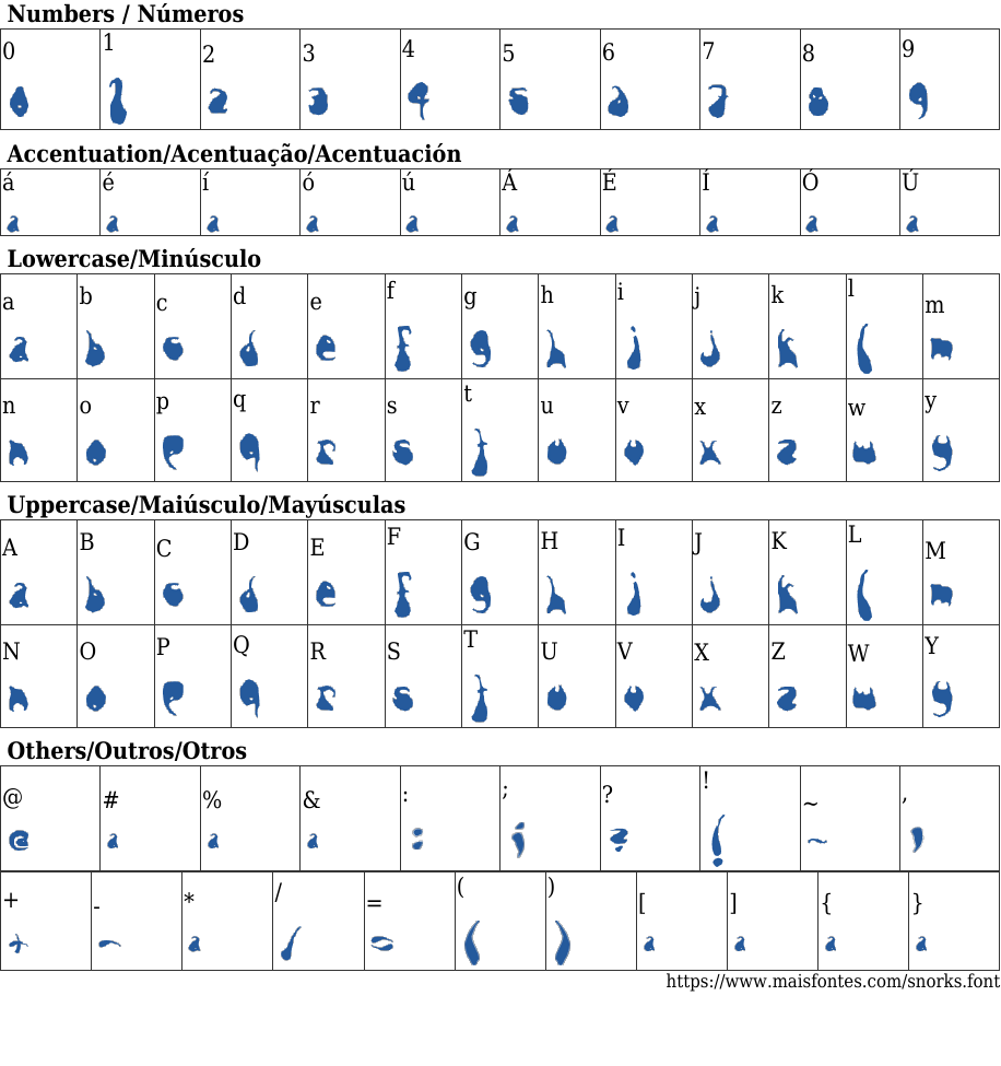 Snorks Free Font Download MaisFontes