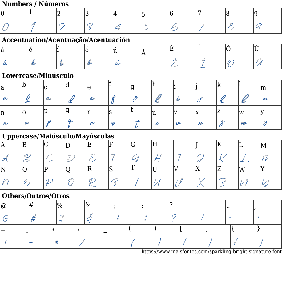 Sparkling Bright Signature Free Font Download MaisFontes