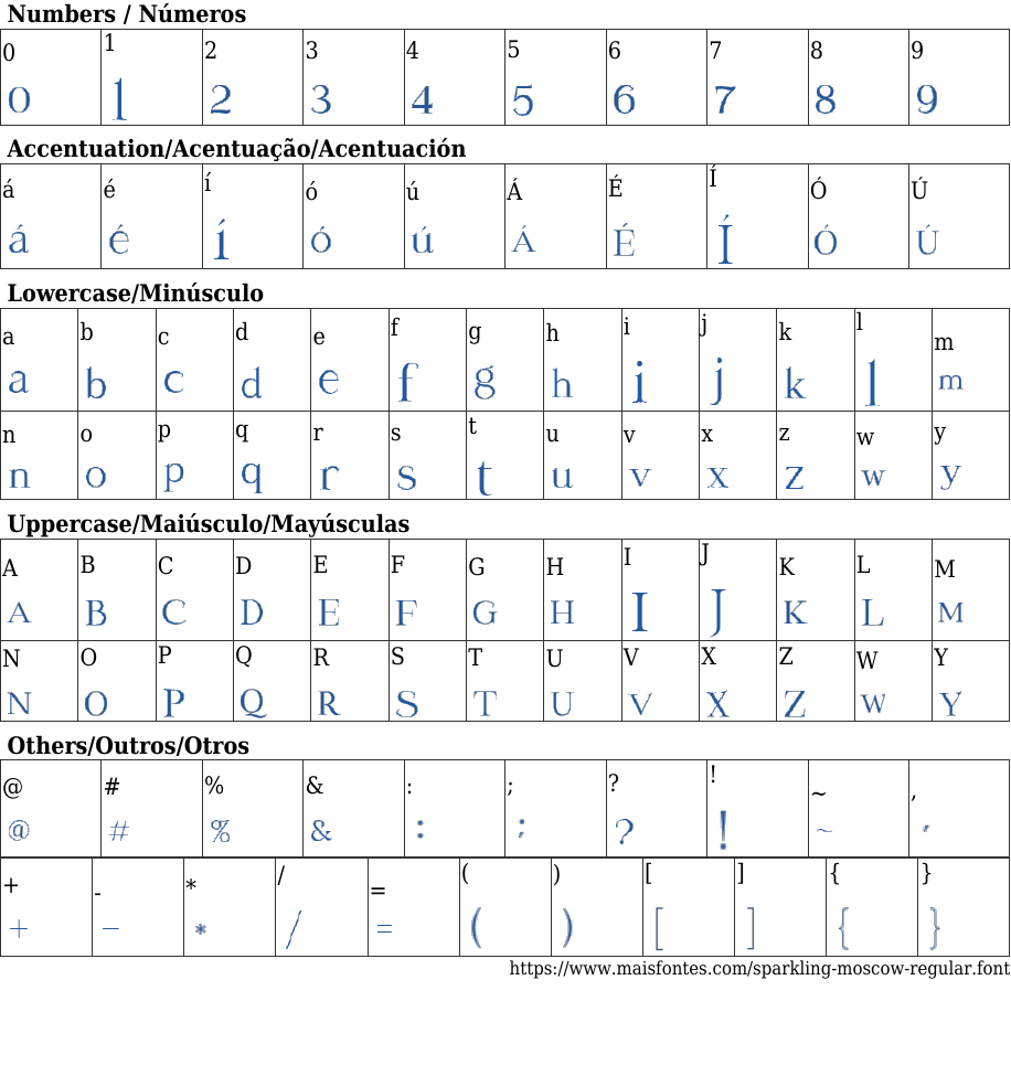 Sparkling Moscow Regular Free Font Download MaisFontes