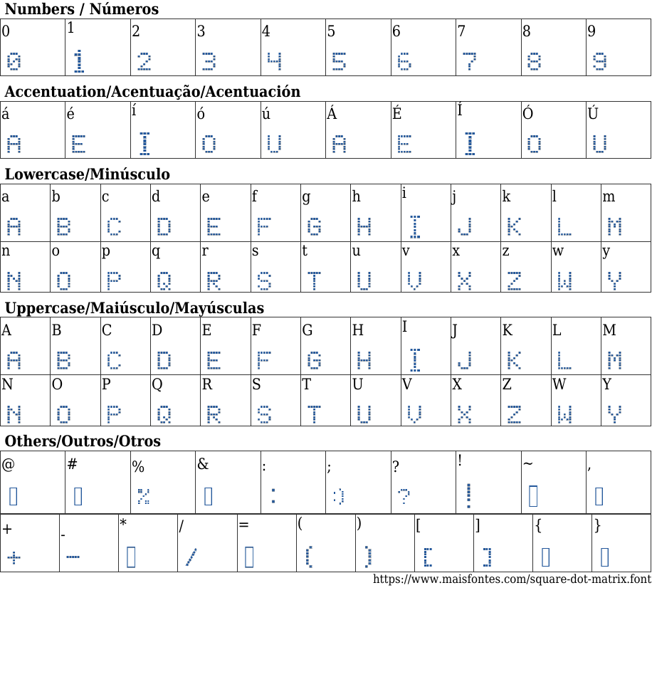 Square Dot Matrix: Baixar Fonte Grátis | MaisFontes