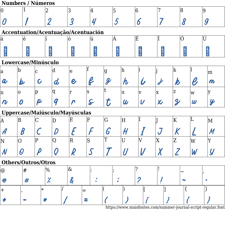 Summer Journal Script: Free Font Download | MaisFontes