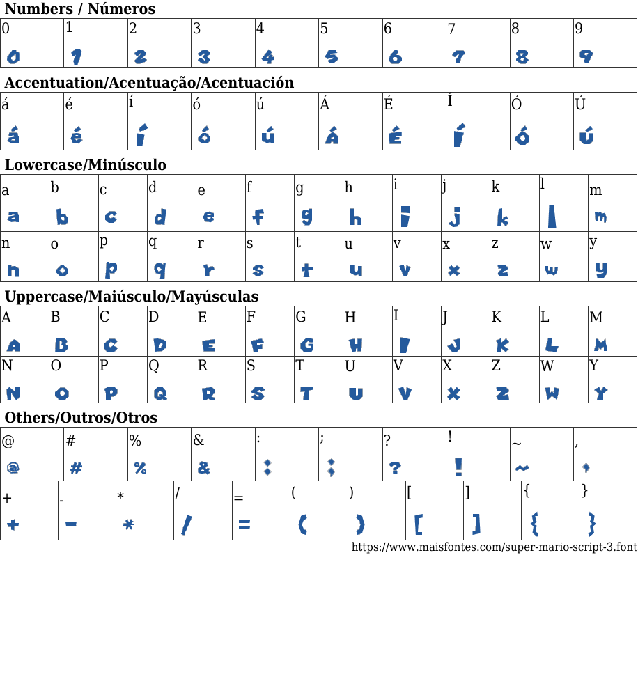 Super Mario Script 3: Free Font Download | MaisFontes